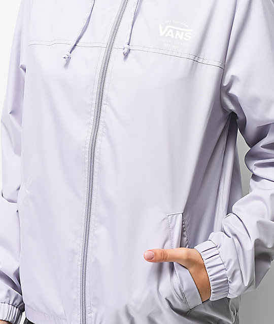 vans kastle mte white checker windbreaker jacket