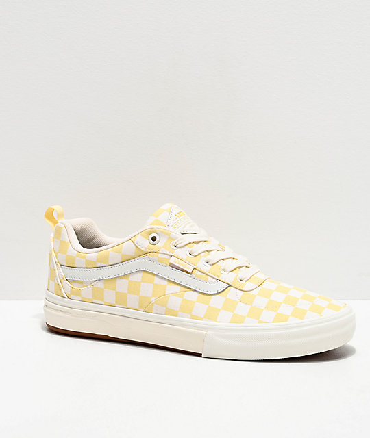 Get - yellow checkerboard vans lace up 