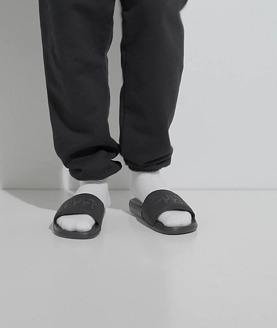 ingen forbindelse Forkorte omvendt Vans La Costa Cult Black & Grey Slide Sandals