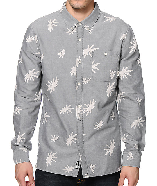 vans long sleeve button up