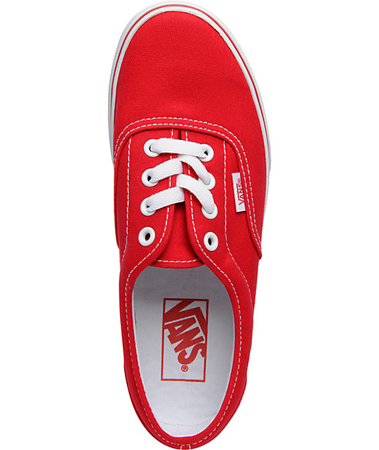 Vans Lo Pro Era Red Canvas Skate Shoess | Zumiez