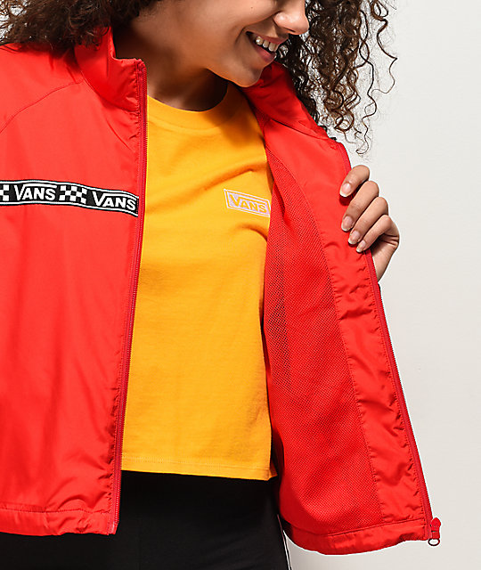 vans orange windbreaker