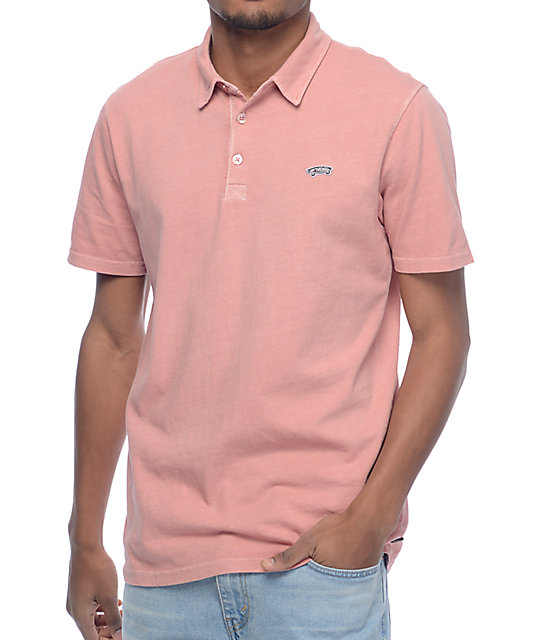 Vans Marko Rose Pigment Polo Shirt | Zumiez
