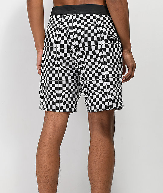 vans checkered swim trunks