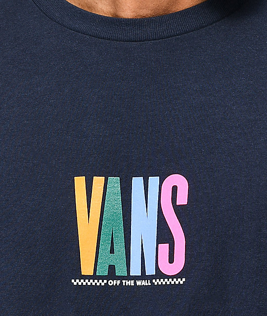 vans navy t shirt