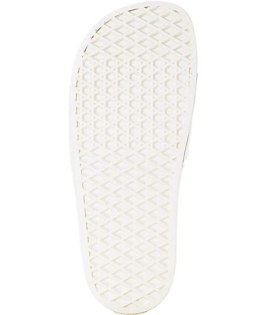Vans OMG White Slide Sandals | Zumiez