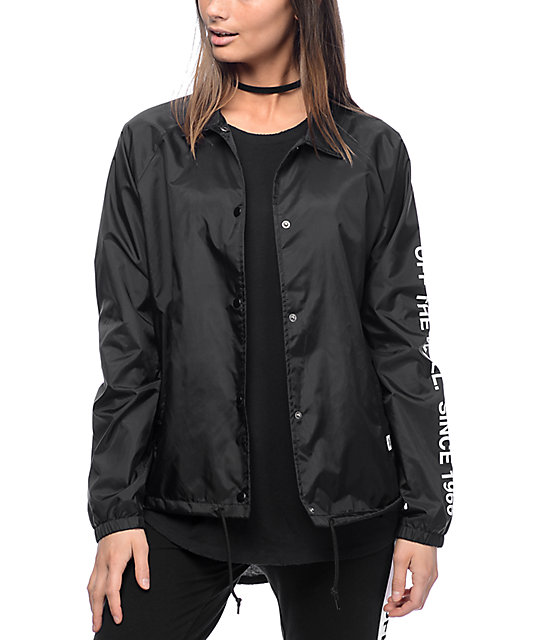 vans jacket womens Black