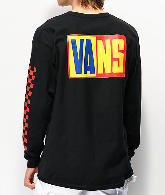 camiseta vans negra