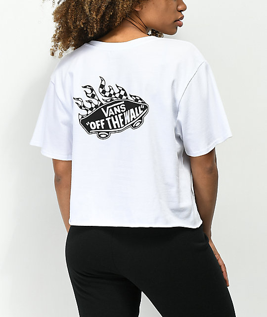 camiseta vans blanca