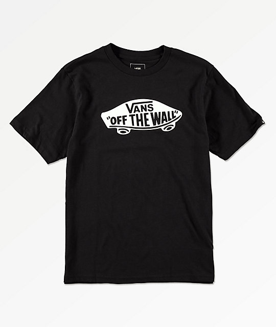 Vans Off The Wall camiseta negra para niños | Zumiez
