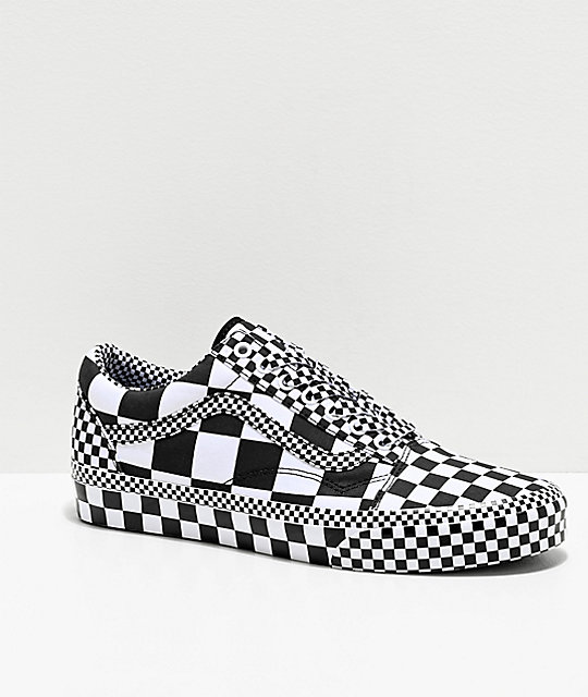 Vans Old Skool All Over Checkerboard Black &amp; White Skate