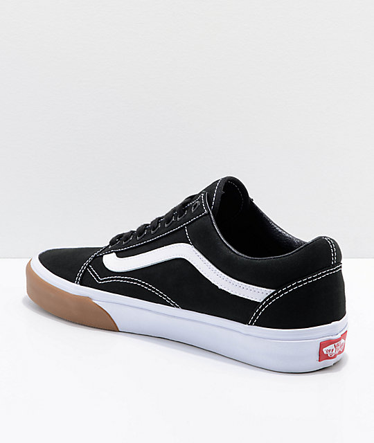 vans old skool black gum