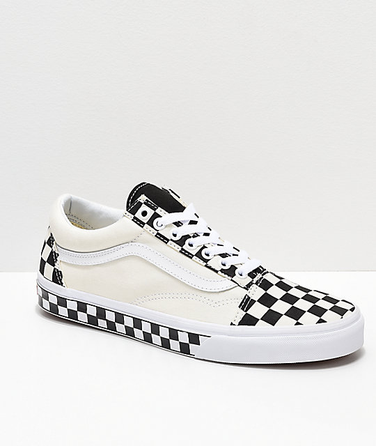 vans black and white checkered shoes