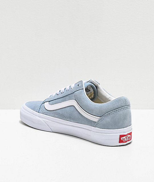vans old skool blue fog suede