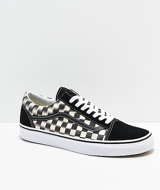 black and white checkered vans sale