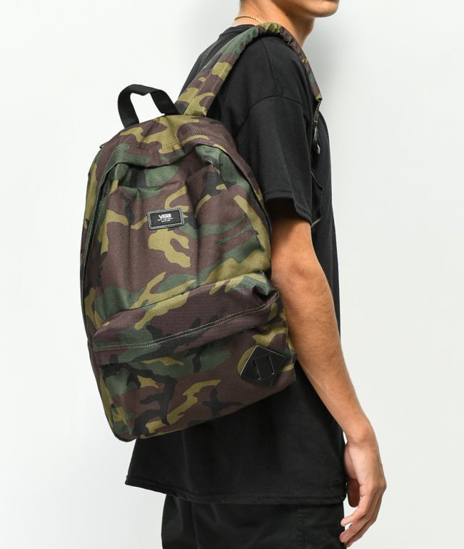 vans camouflage backpack