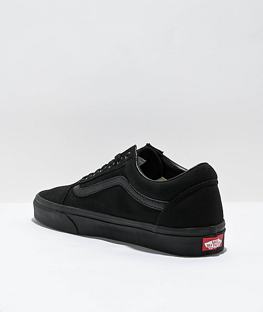 Vans Old Skool Mono Black Skate Shoes | Zumiez