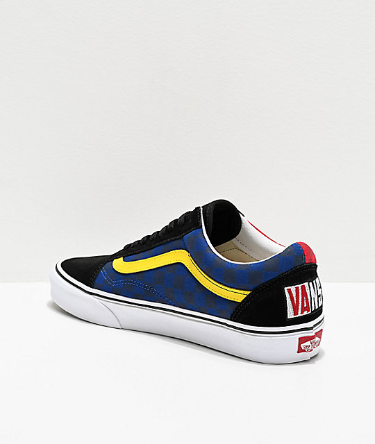 black red and yellow vans cheap online