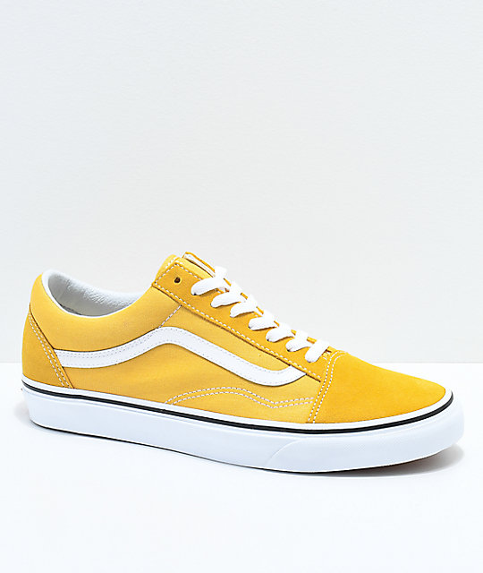 all yellow vans shoes