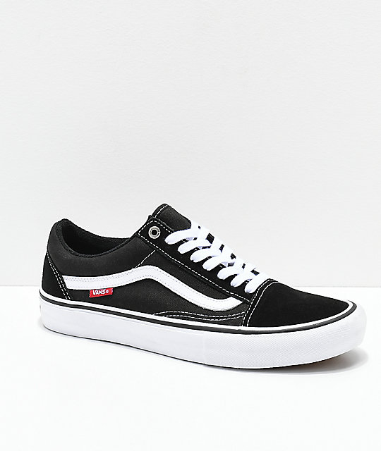 Vans Old Skool Pro Black & White Skate Shoes Vans Old Skool Pro Black & White Skate Shoes