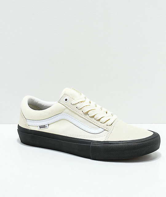 vans old skool pro white skate shoes