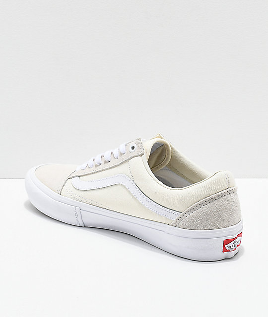 vans old skool pro white