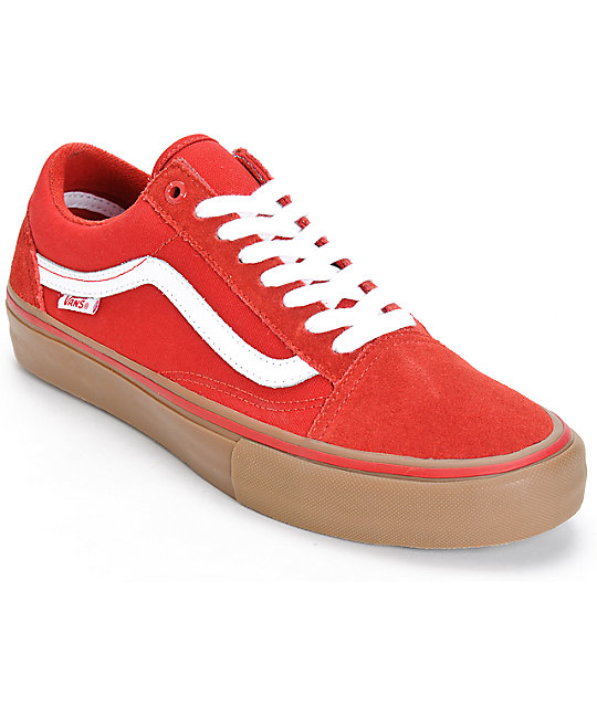 vans old skool hombre rojas