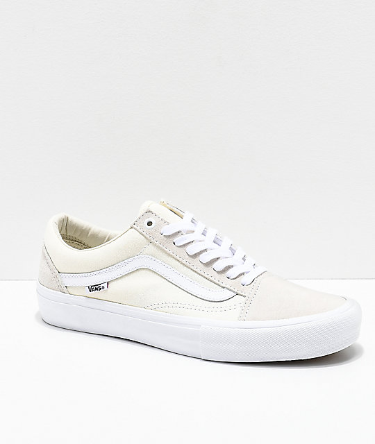 vans zapatos blancos