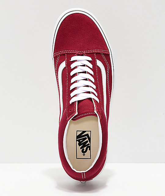 vans mujer vinotinto