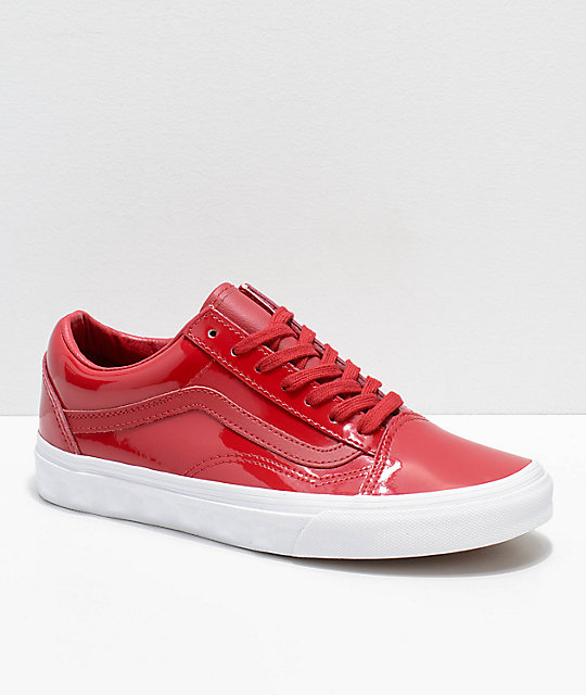 vans old skool red high