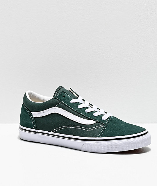 Vans Old Skool Trekking zapatos de skate verdes y blancos | Zumiez