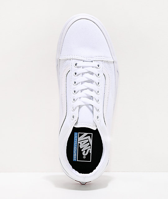 vans zapatos blancos
