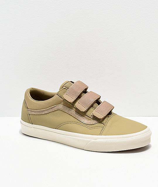 all tan old skool vans