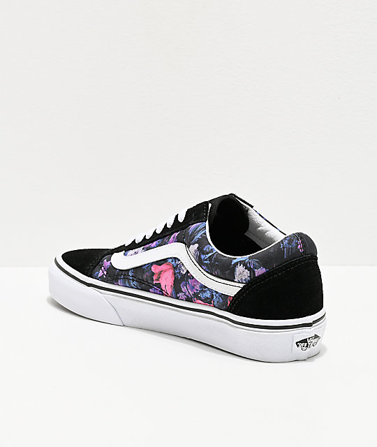 vans for girls black and purple