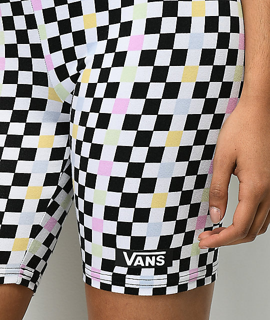 vans checkerboard shorts womens cheap 