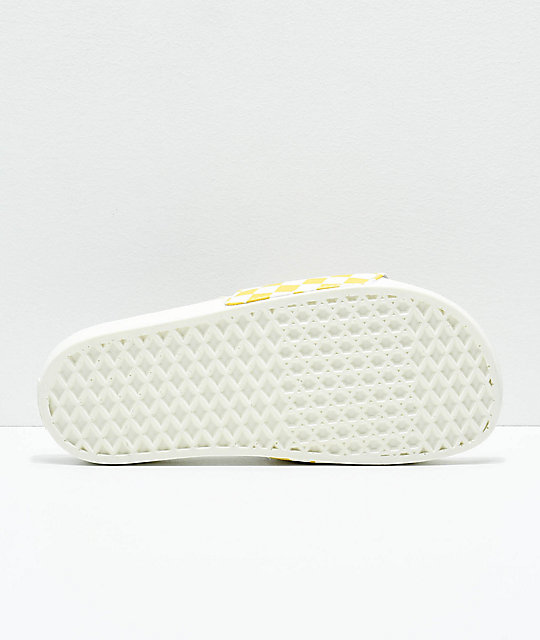 yellow checkered slides