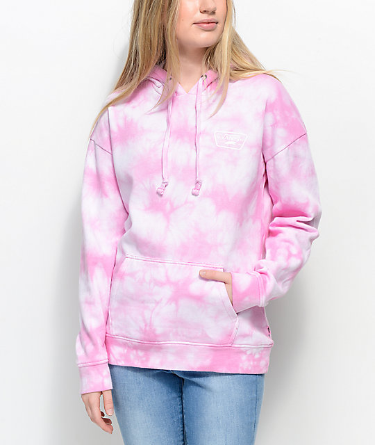 tie dye pink hoodie