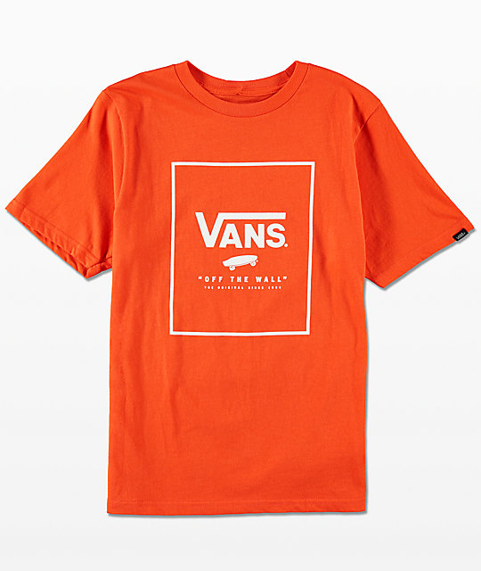 camisetas vans mujer naranja