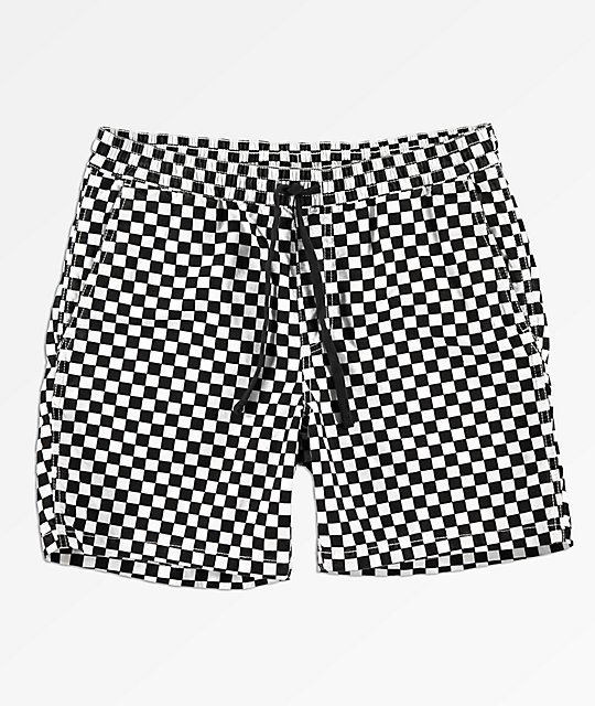 vans checkerboard shorts mens cheap online