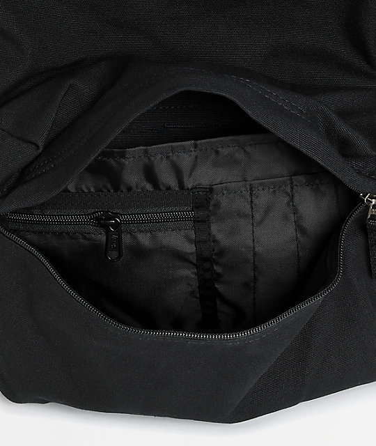 Vans Realm Black Canvas Backpack | Zumiez