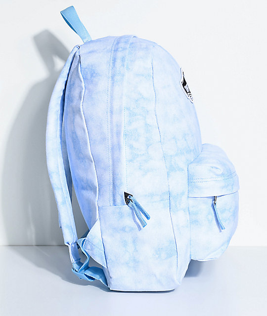 vans realm blue cloud wash backpack