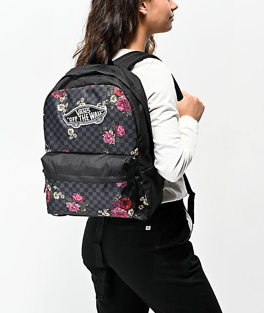 mochilas vans mujer gris