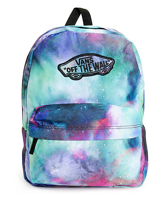 vans galaxy print backpack