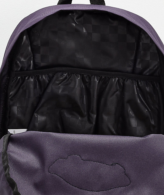 vans realm purple backpack