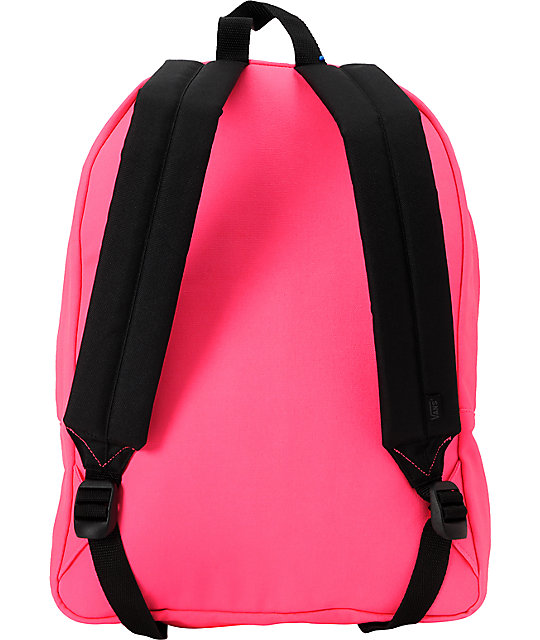 Vans Realm Neon Pink Backpack | Zumiez