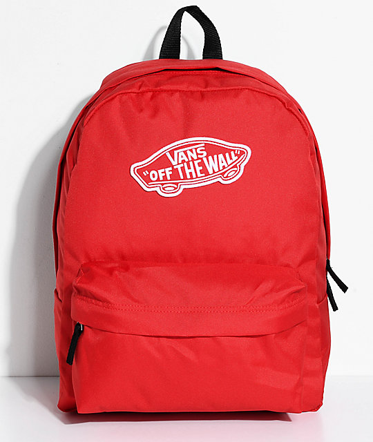 red vans backpack