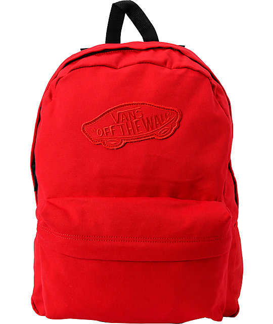 red vans backpack