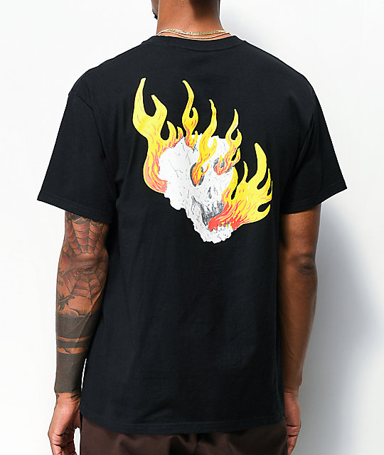 vans t shirt skull