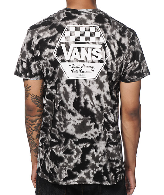 vans tie dye shirt mens