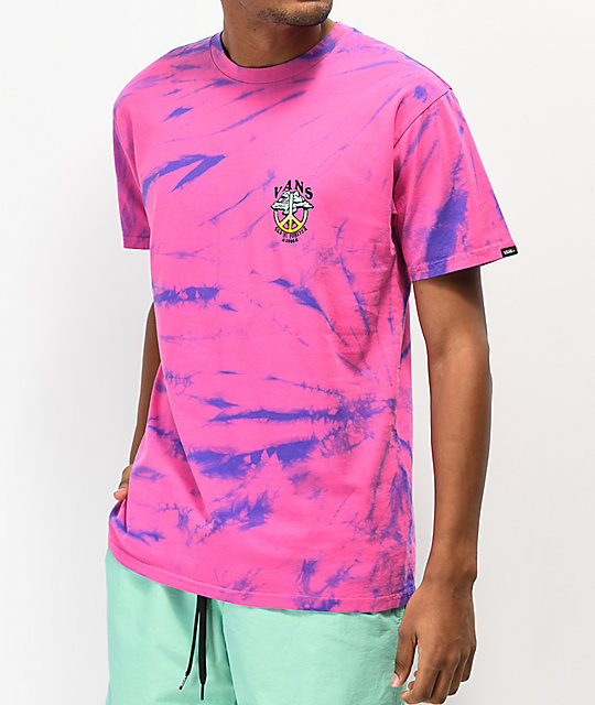 vans purple tie dye shirt